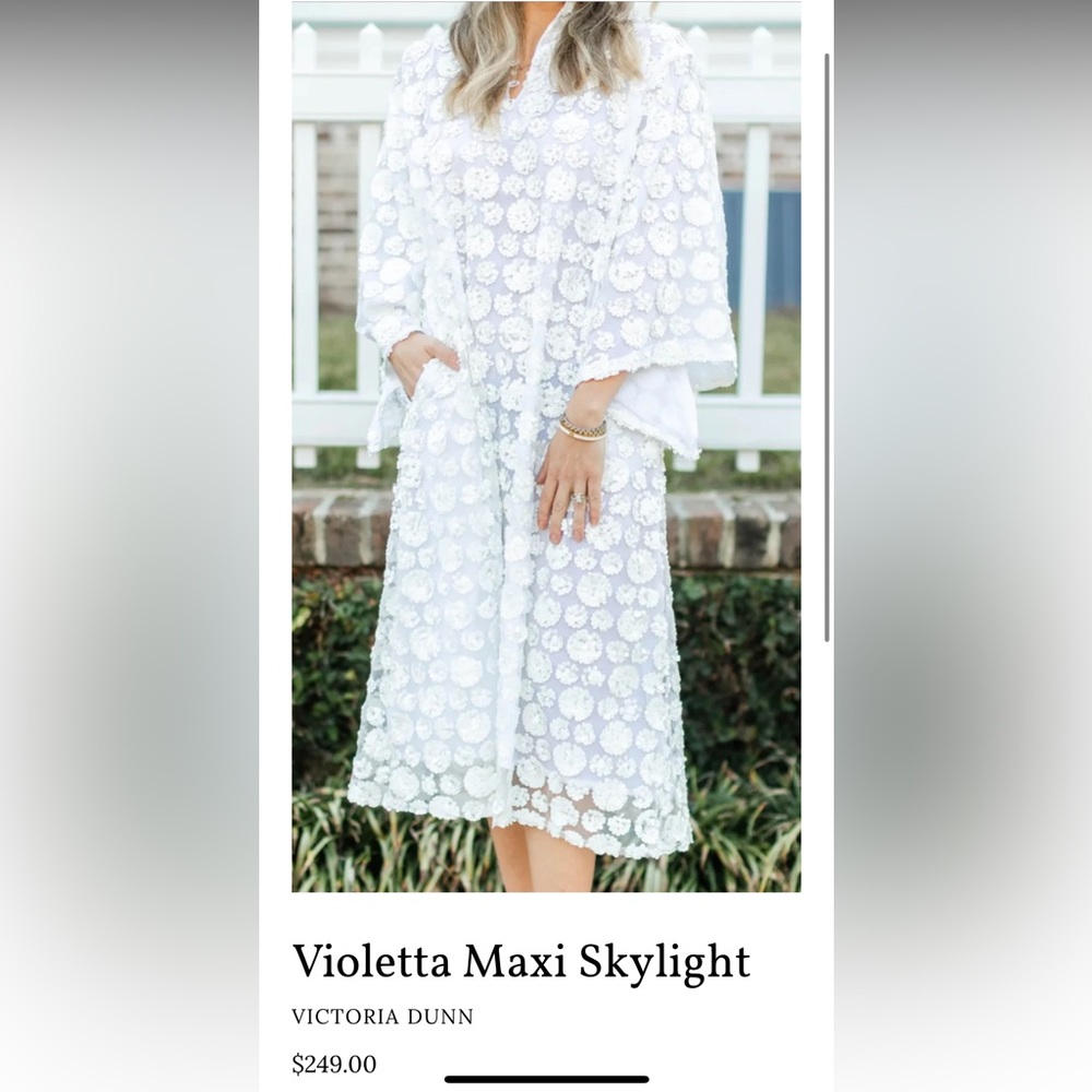 NWT Victoria Dunn Violetta caftan